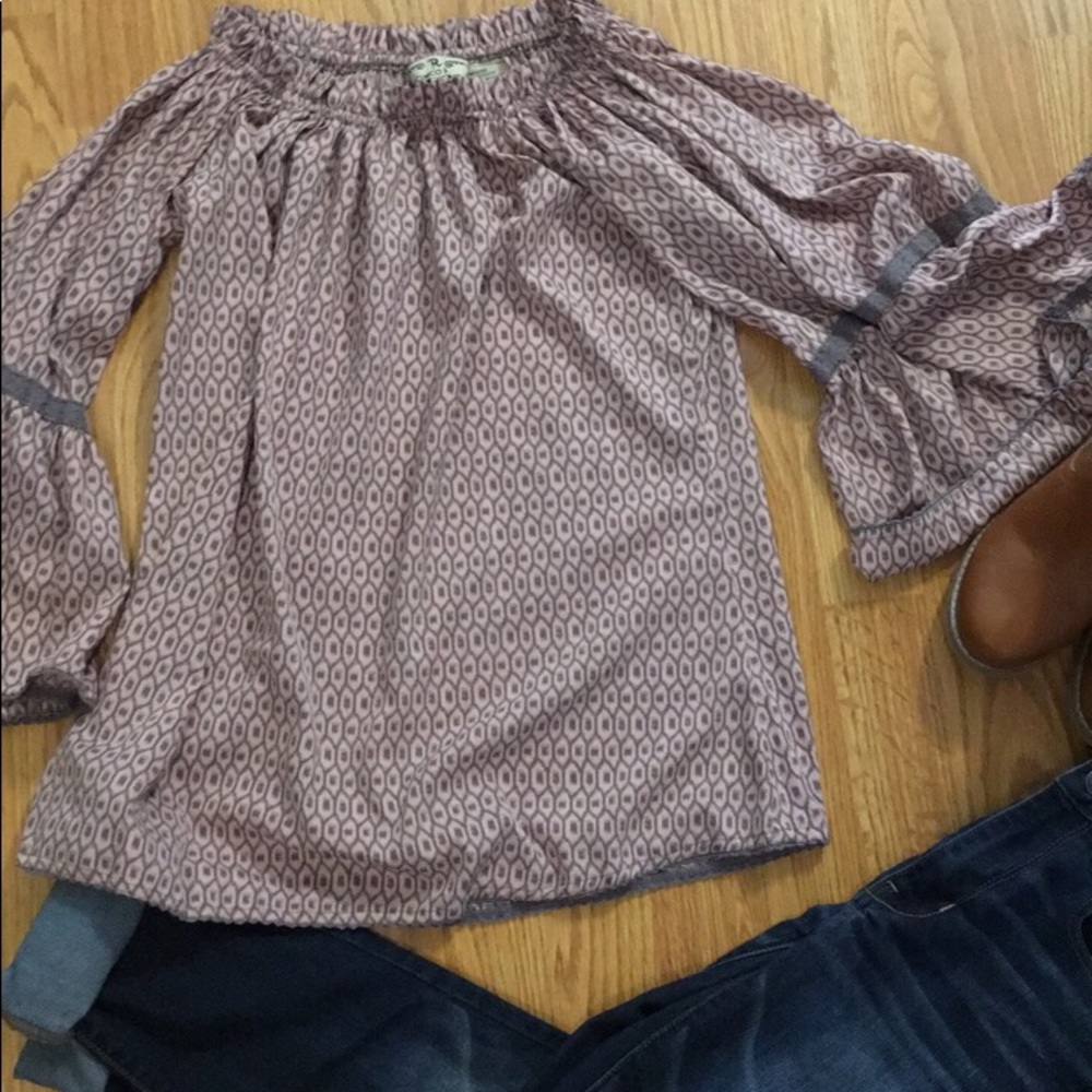 Off shoulder boho top